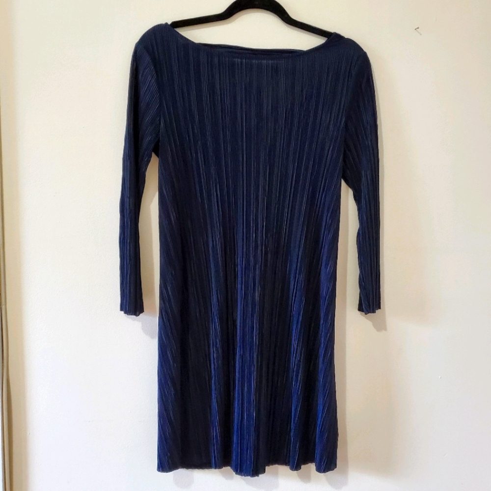 Springfield navy blue long sleeve swing dress